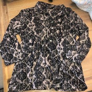 Alfani Petite Snakeskin Shirt